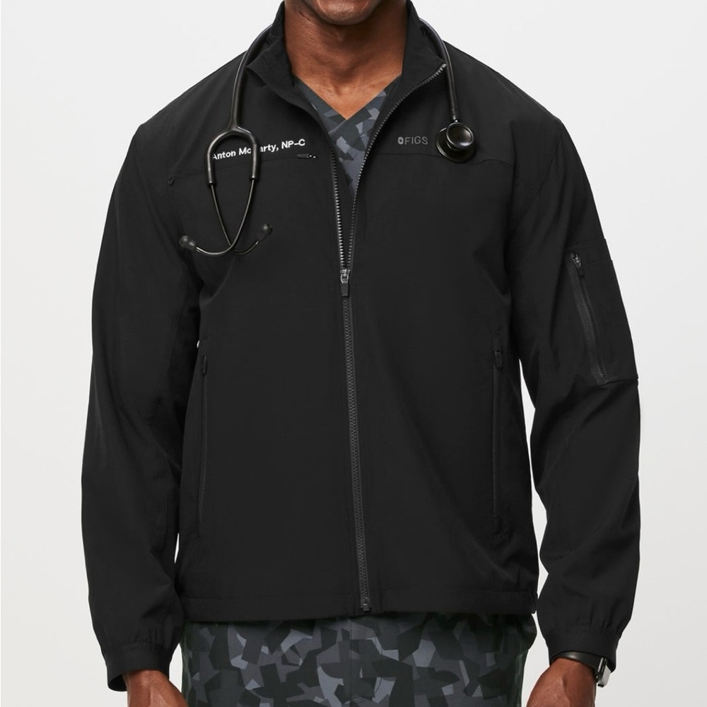 FIGS Men's Black Jacket